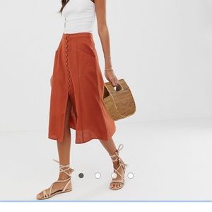 ASOS linen skirt